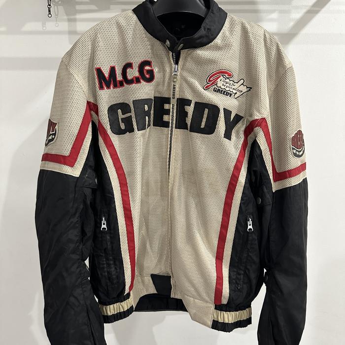 Jaket Greedy Mesh White