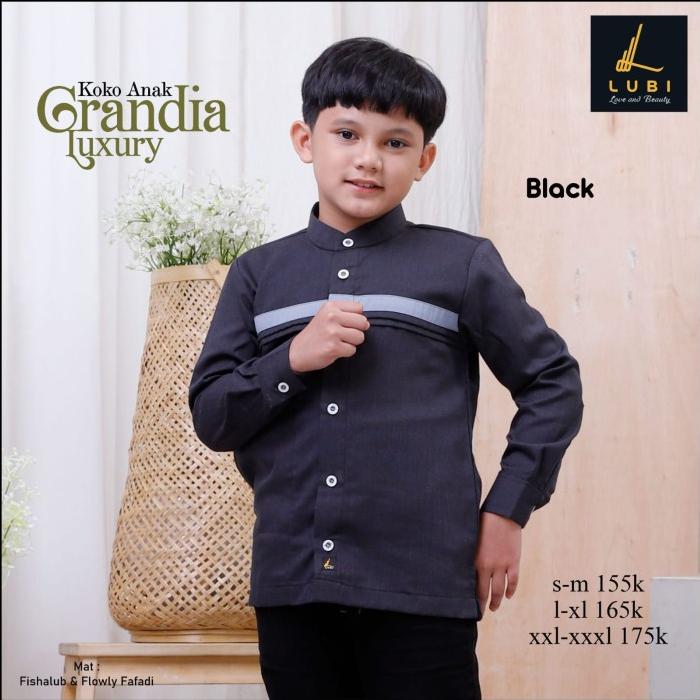 Koko Anak Lengan Panjang Grandia Dari Lubi| Seply Lubi Purbalingga