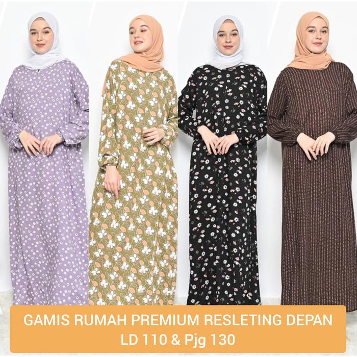 GAMIS RUMAH DASTER LENGAN PANJANG BUSUI HABEL MUSLIMAH BERKUALITAS MUR