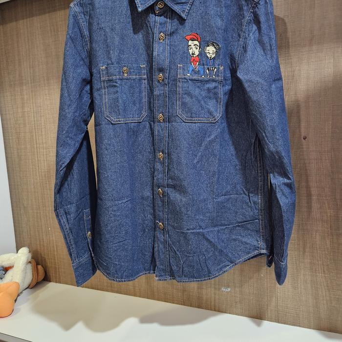 kemeja evisu jens