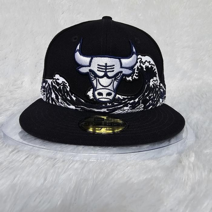 Topi New Era 59Fifty Original Chicago Bulls Kanagawa Wave