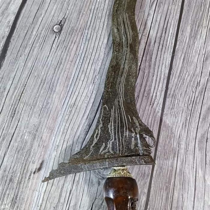 LANGKA!!Keris Carangsoka Luk 9 Pamor Singkir Tangguh Pajang Sepuh Tua