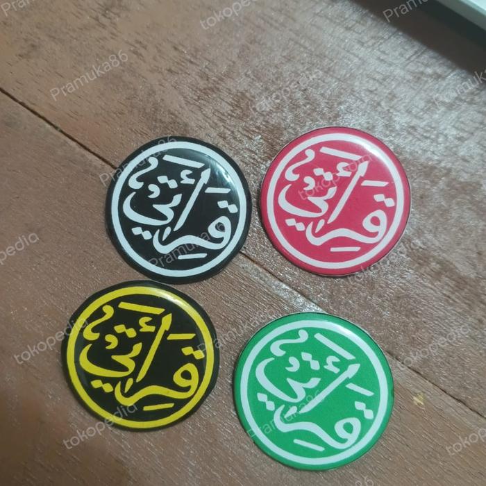 Pin Bros QIRAATI Bulat Resin - Pin Aksesoris QIRAATI