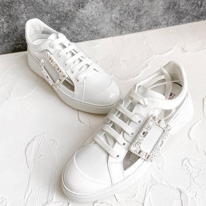 Roger Vivier Viv skate pvc sneakers in white