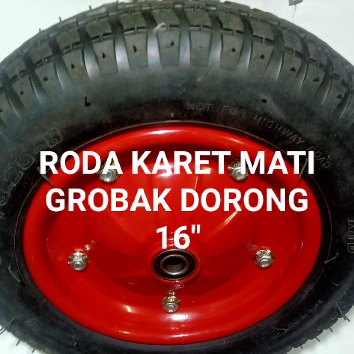 RODA KARET GEROBAK PASIR 16" X 100mm