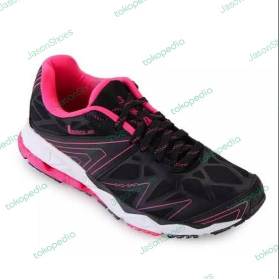 Sepatu League Hitam Cewe Lari Running Shoes Ghost Runner W Original