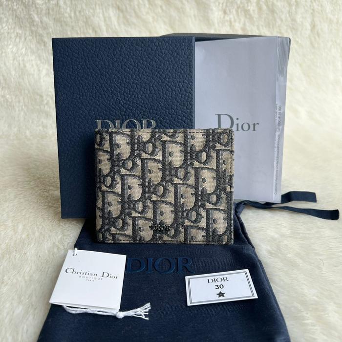 Dior oblique logo wallet