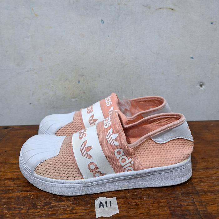 sepatu anak second ori  adidas superstar slip on size 34