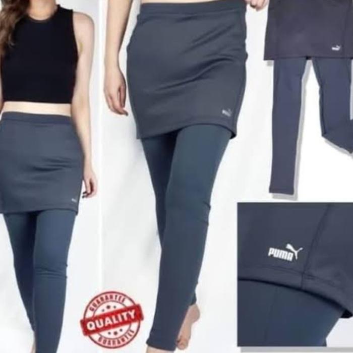rok celana legging puma original dark grey second like new termurah