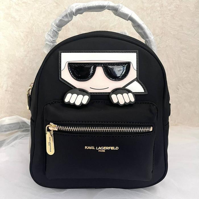Karl Lagerfeld Amour Nylon Backpack Mini Black