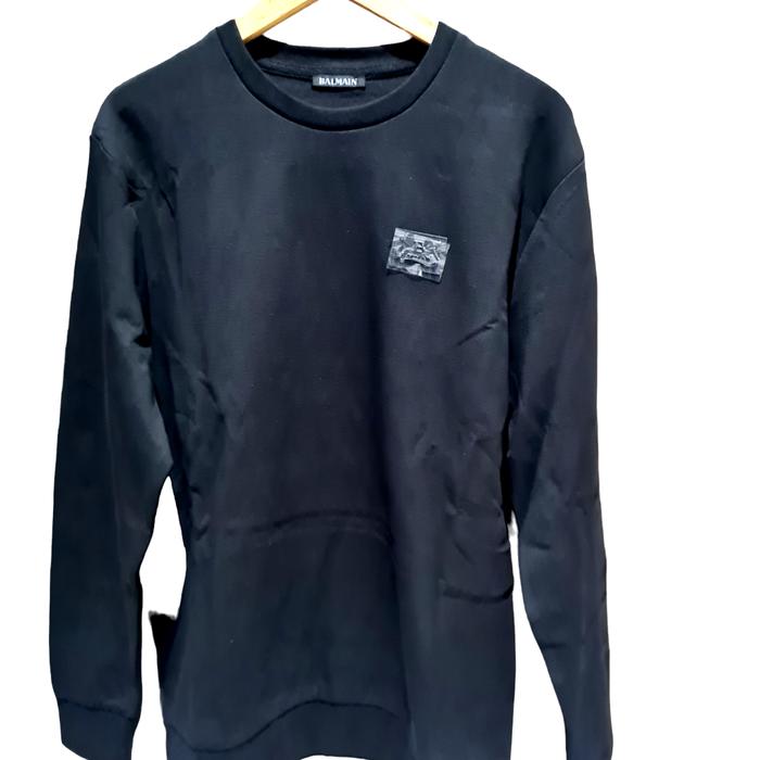 BALMAIN SWEATER BLACK baru dan asli