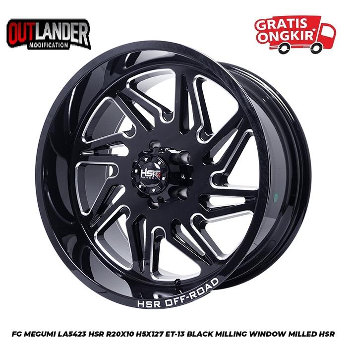 Velg offroad hsr fg megumi r20 pcd 5x127 untuk jeep rubicon wrangler