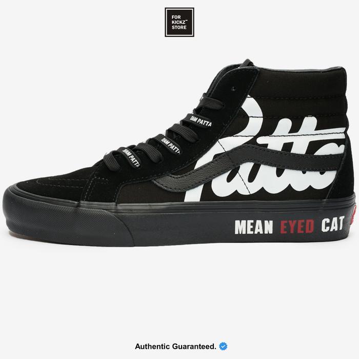 PATTA x VANS VAULT LX SK8-HI REISSUE BLACK BLACK