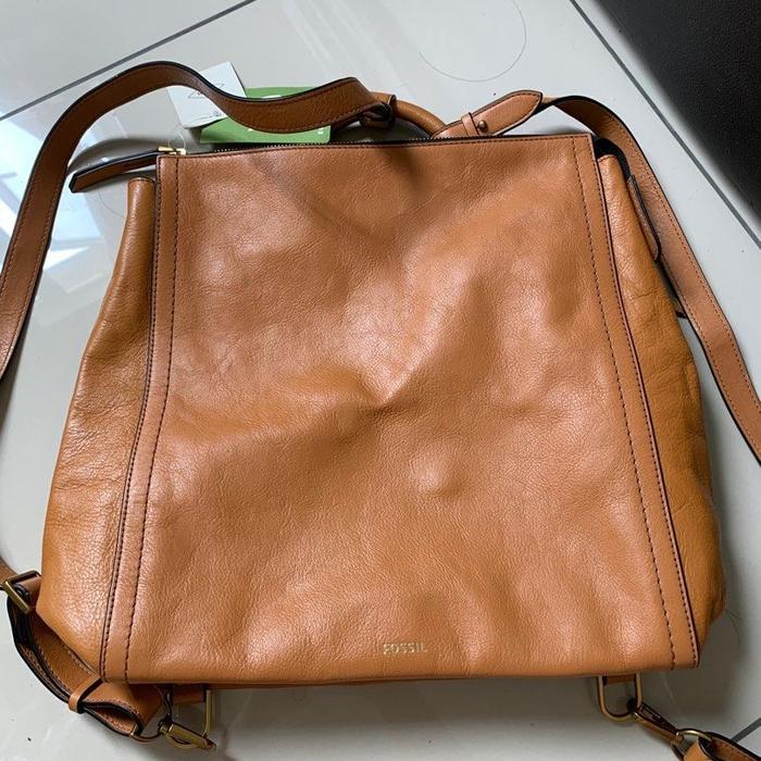 Fossil Parker Large Backpack Tan Color