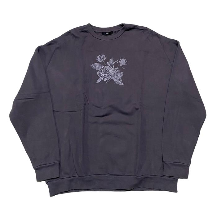 Hare japan embroidered flower crewneck