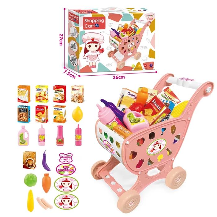 Mainan Edukasi Anak Trolley Belanja