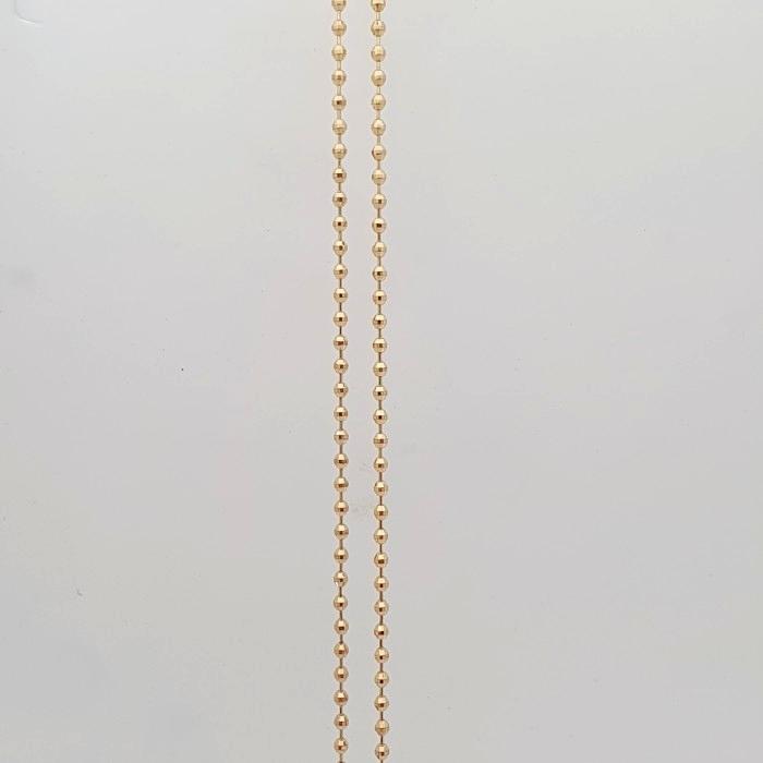 Kalung biji lada emas asli kadar 375