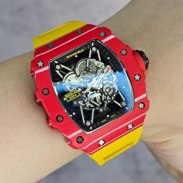 RM Edisi Imlek Jam tangan Automatic Swiss RM 35-02 Red Carbon fullset