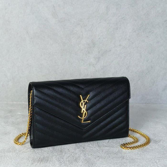 bag YSL tas woc 22cm black ghw