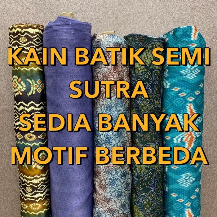 Kain Batik Semi Sutra Bahan Batik Silk Kain Batik Semi Sutra
