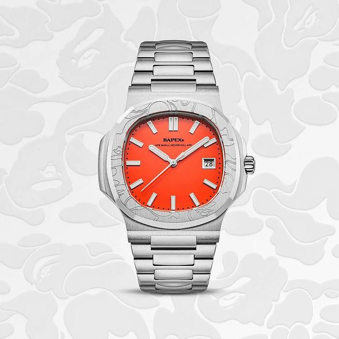 A Bathing Ape BAPE Bapex Watch Type 10 "Silver"