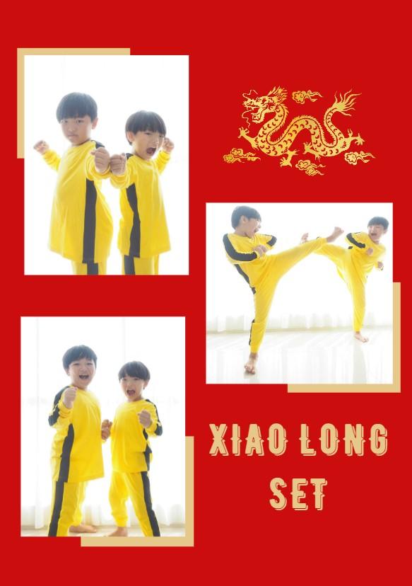 NIOS IMLEK CNY 1 set : XIAO LONG SET (BRUCE LEE SET) / kaos imlek