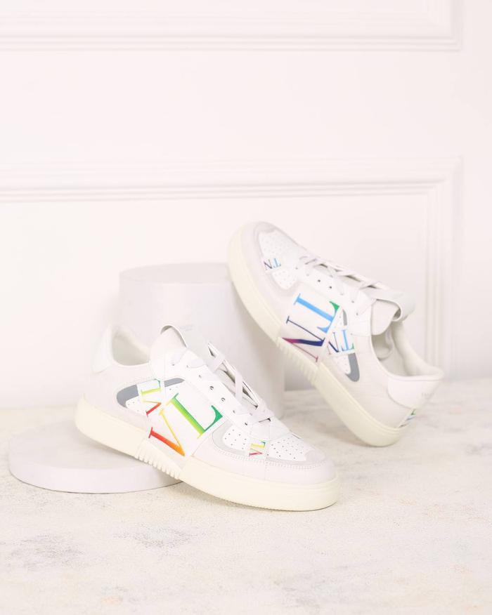 VLTN Logo Band Sneakers White Multicolor