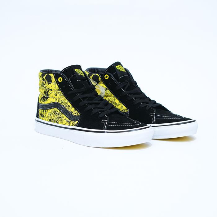 Vans Sk8 Hi Pro Skate Spongebob Gigliotti Yellow Original Resmi