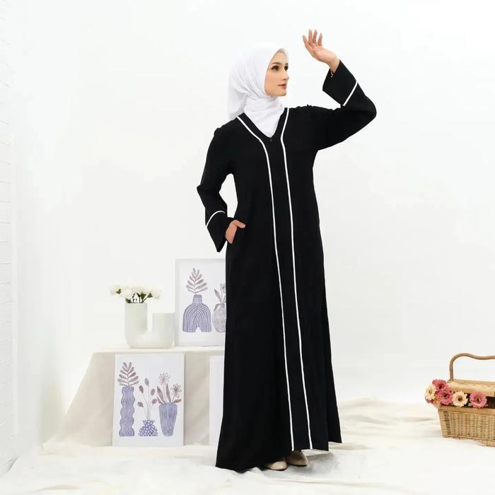 Gamis Abaya Jetblack 04 Gamis umroh gamis Jetblack