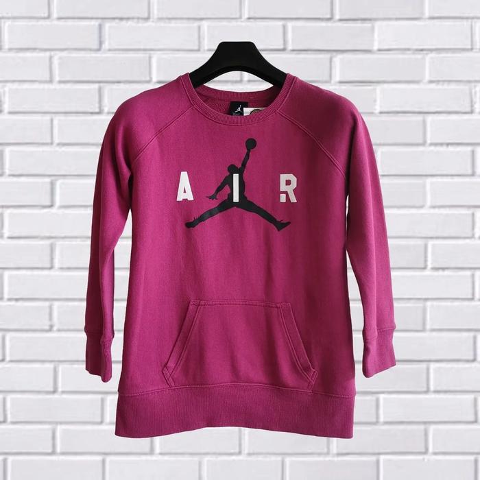 CREWNECK JORDAN, SIZE L FIT M (SECOND BRANDED) MAGENTA, CN0061