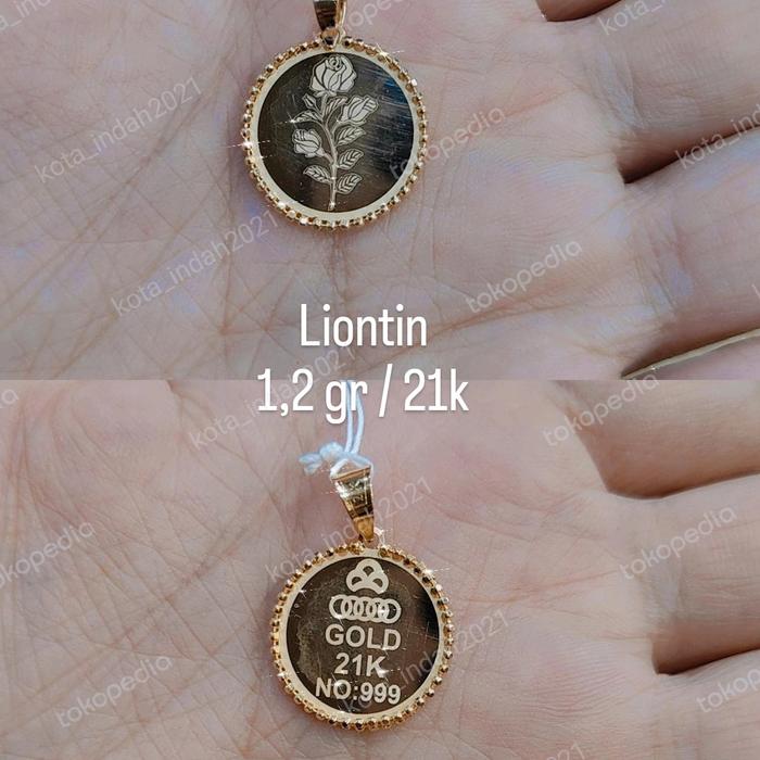 pendant fashion koin, 21k