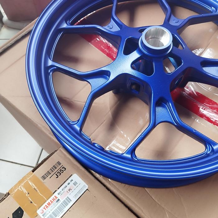 VELG DEPAN YAMAHA R25 MT15 BIRU ORIGINAL BS7-F5168-00-P0