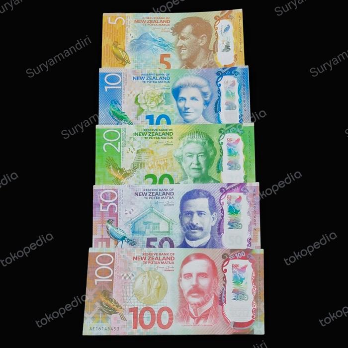 Set Uang Dollar New Zealand (2015~) Souvenir Replika