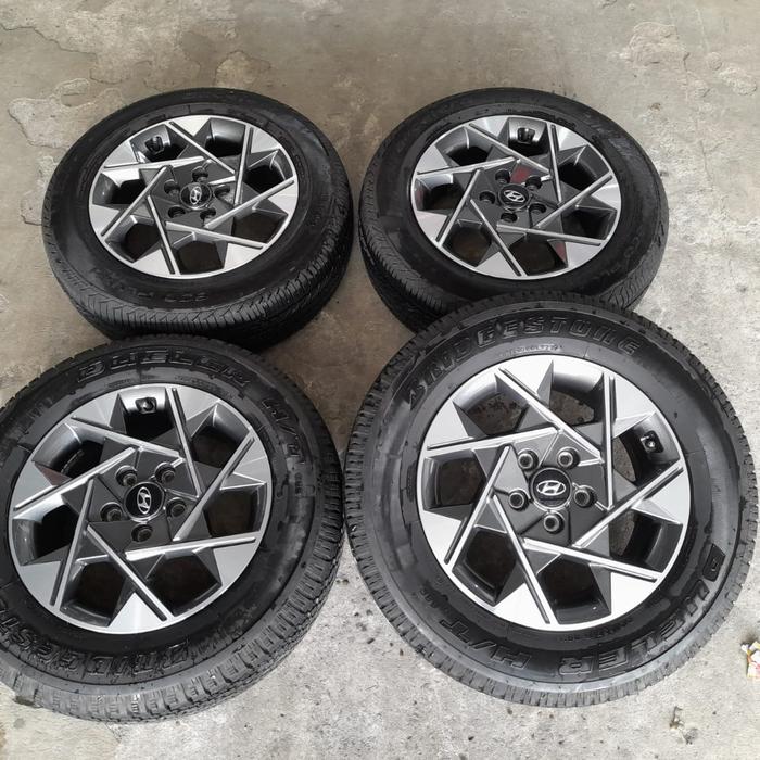 VELG BEKAS MOBIL MURAH HYUNDAI SATARGAZER RING 16 + BAN INOVA CARRY