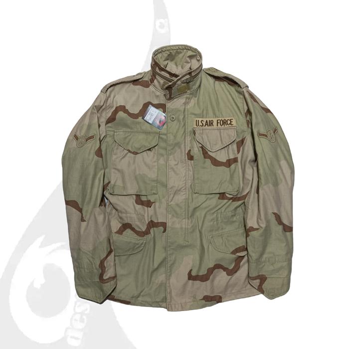 vintage 80-90s jaket parka m65 us army desert