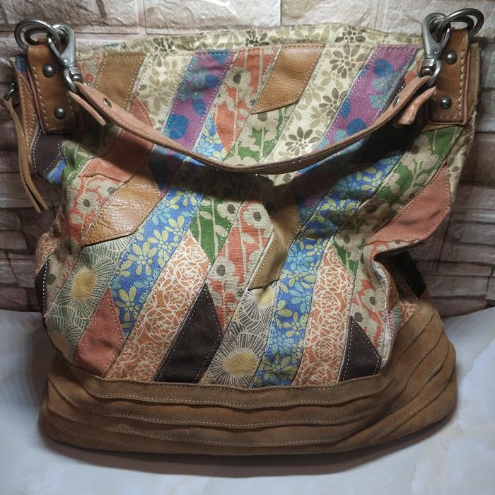 Tas fossil hobo pathwork preloved