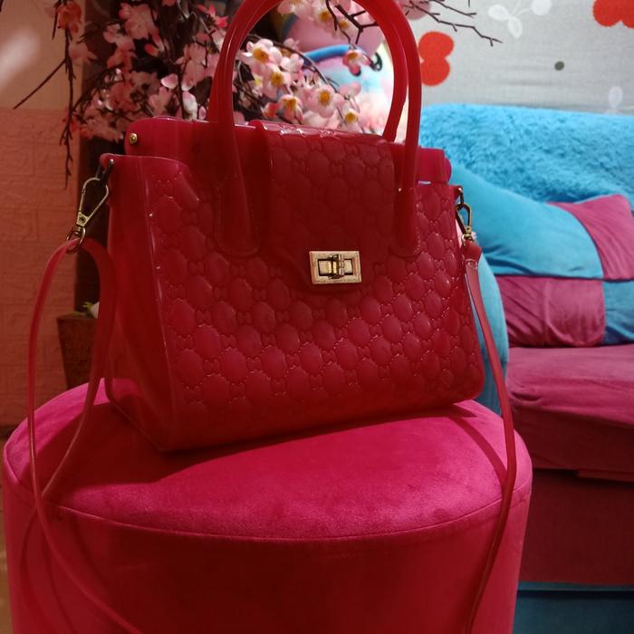 Tas Jelly Pink Fanta, Slingbag Wanita