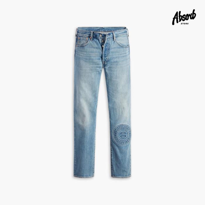 Stussy x Levis Embossed 501 Jeans (Indigo/Blue) SS23 Levi Denim
