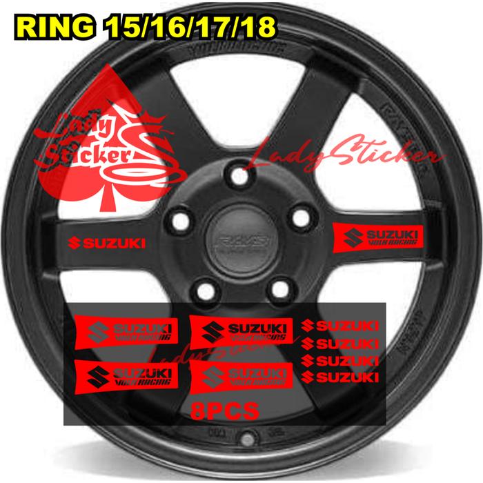 STICKER VOLK RACING RAYS STIKER MOBIL SUZUKI ERTIGA VELK RACING CE28