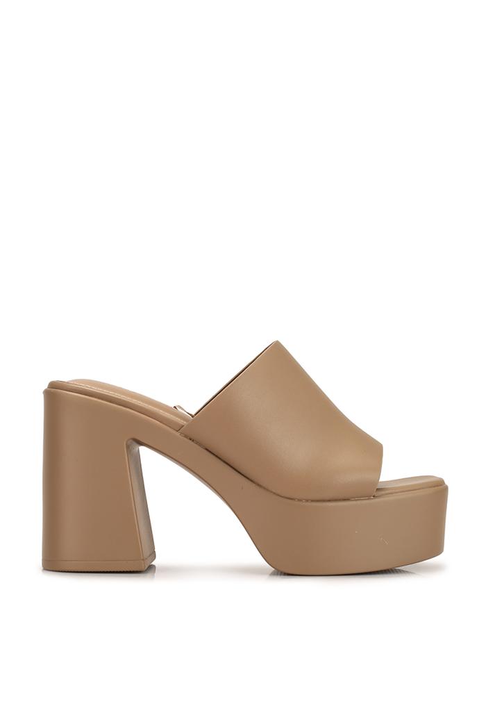 Sandal Heels Wanita Rubi Hanna Platform Mule Heels