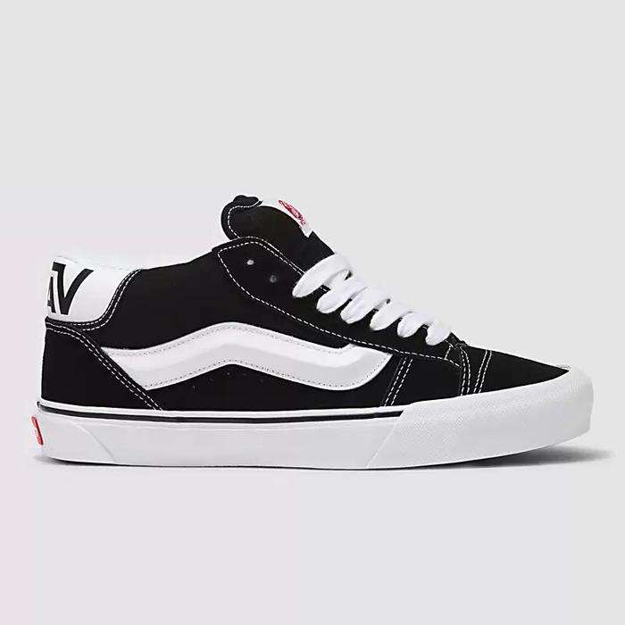 Vans Knu Skool Mid Black White ORIGINAL RESMI