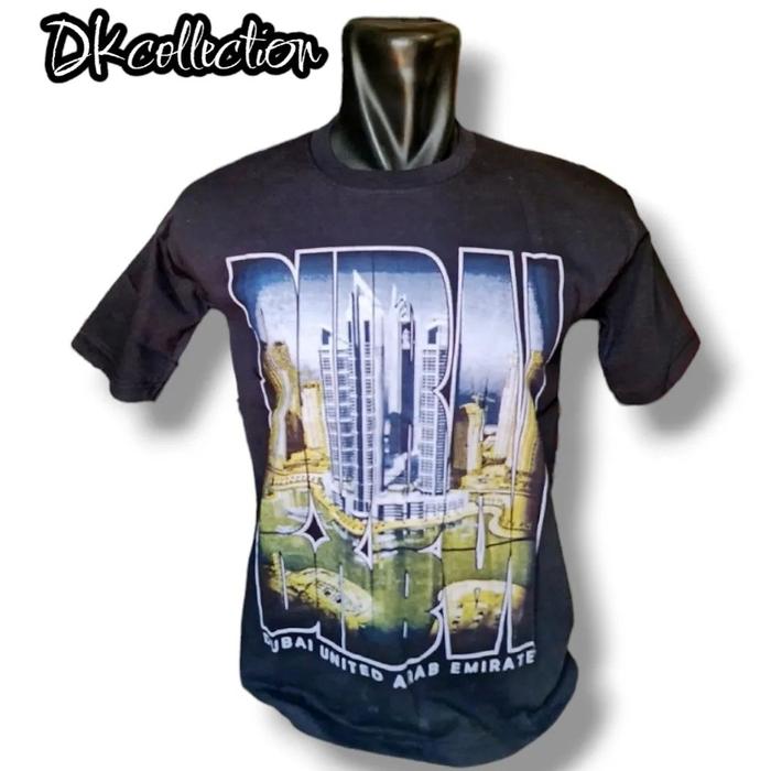kaos Dubai hitam baju Dubai Souvenir dubai