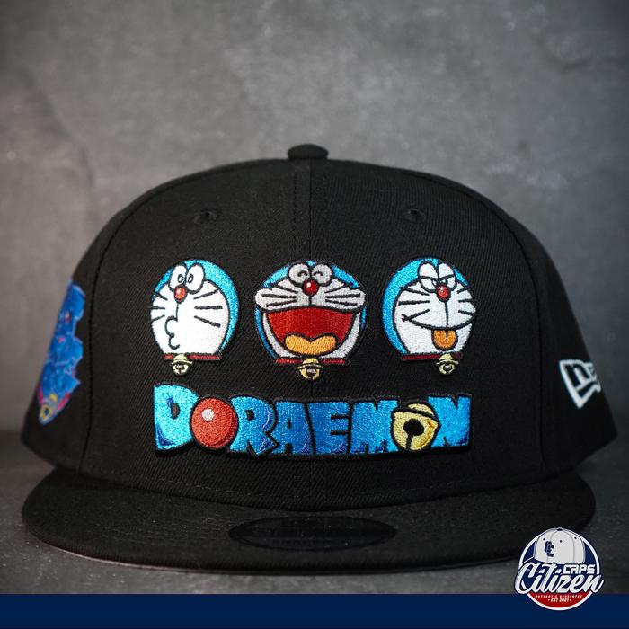 Topi New Era x Doraemon Side Patch Black