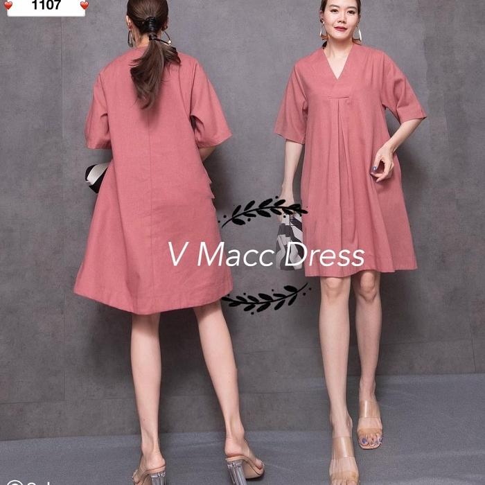 CFS1107 V Macc Dress Terusan Fashion Wanita