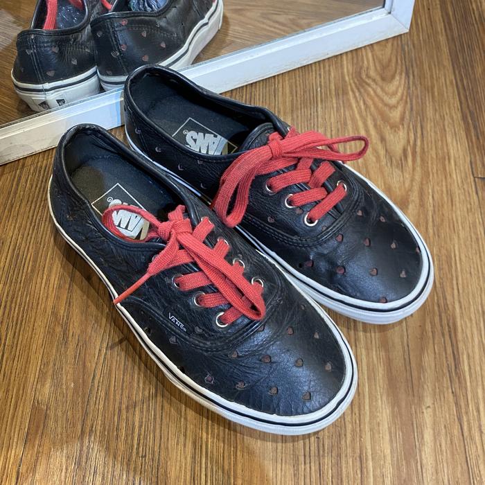 Vans authentic leather black original - sneakers second market