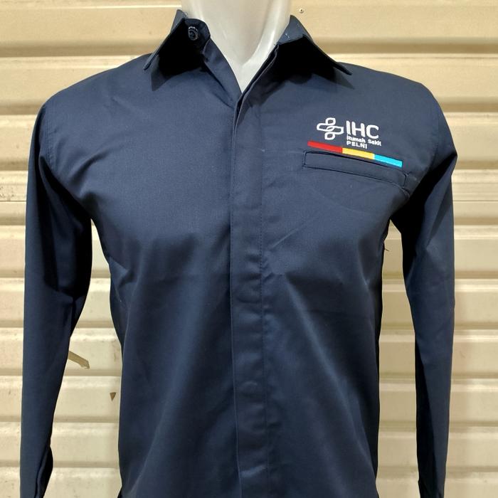Kemeja / Seragam IHC RS PELNI Nevy Lengan Panjang