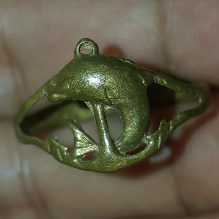 Cincin Lawas Peninggalan Motif Jangkar Ikan Kuno