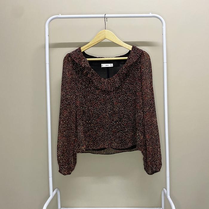 MANGO MNG 100% Ori Original Cuma Pakai 1x Baju Blouse XS Wanita Bukan Zara