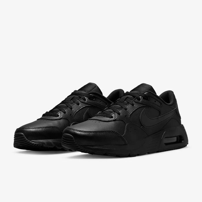 Nike Air Max Sc Leather Triple Black Original Resmi