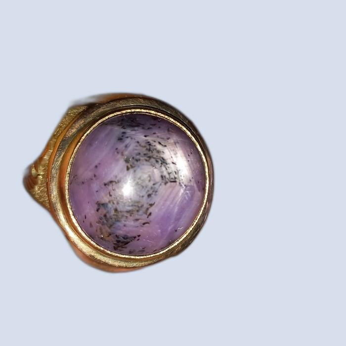 cincin Ruby daging star Ring Perak